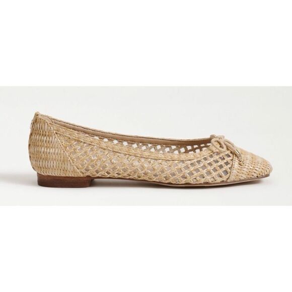 Sam Edelman May Ballet Flat in Dark Natural Weave Size 8 / New - Picture 2 of 7
